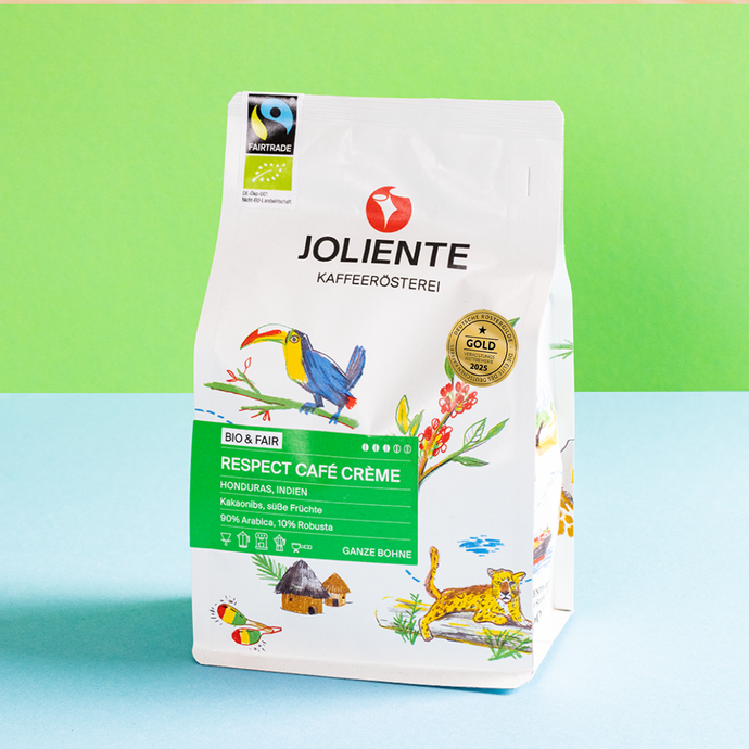 Café Crème Bio & Fair – Spezialitätenkaffee von JOLIENTE, 100 % Arabica