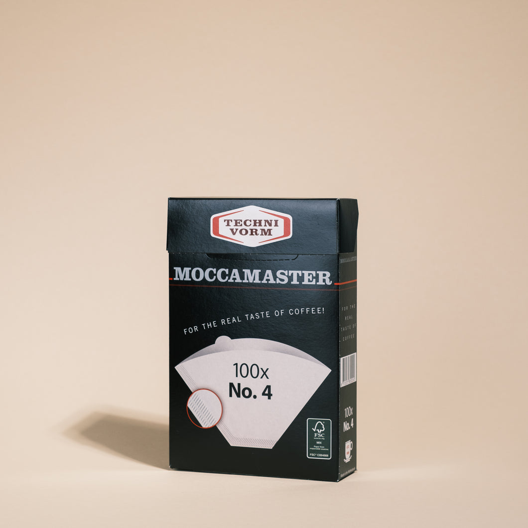 Moccamaster Filterpapier No. 4 – hochwertiges Kaffeezubehör für Filterkaffee von JOLIENTE